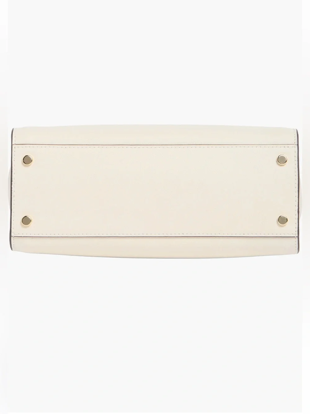 kate spade Cream Leather Top-Handle Satchel with Gold Charm